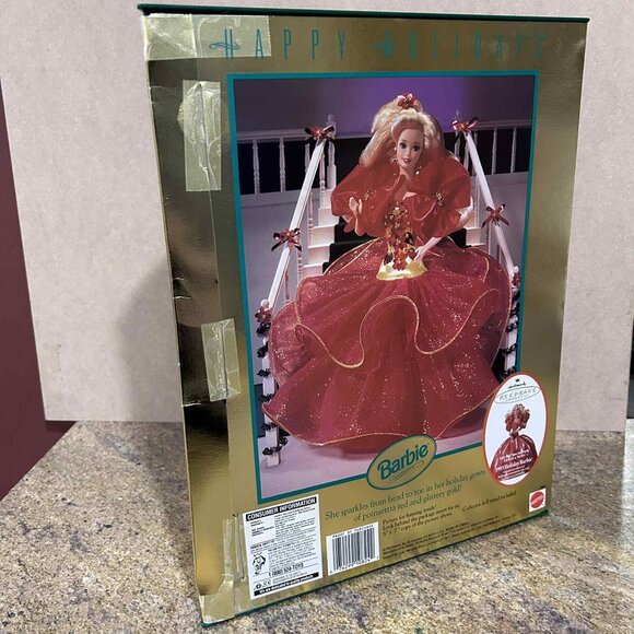 Mattel 1993 Barbie Special Edition “Happy Holidays” Barbie Doll - Picture 6 of 6
